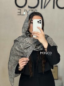 تصویر شال نخی پلنگی کد2614 