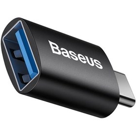 تصویر مبدل USB-C به USB 3.1 باسئوس مدل ZJJQ000001 Baseus Ingenuity ZJJQ000001 USB-C To USB 3.1 Mini OTG Adaptor