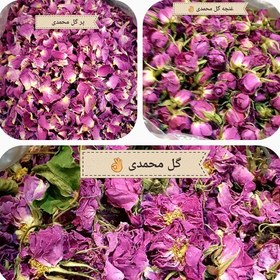 تصویر گل و غنچه گل محمدی ، خوش عطر و رنگ و مناسب برای دمنوش و چای و پودر گل برای ماست و جلوگیری از آلزایمر 