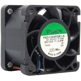 تصویر جت فن 12V-2.6W سایز 4x4x2.8cm مارک SUNON مدل PSD1204PQB1-A 