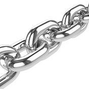 تصویر زنجیر استیل صنعتی سایز ۶ 