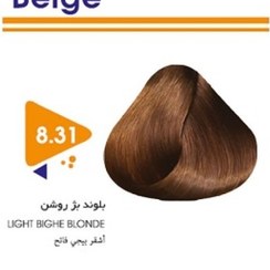 تصویر رنگ مو بلوند بژ روشن ویتامول شماره 31-8 