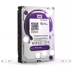 تصویر هارد دیسک اینترنال وسترن دیجیتال سری بنفش ظرفیت 6 ترابایت (اصل) Western Digital Purple Internal Hard Disk 6TB