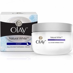 تصویر کرم روشن کننده شب اولی Olay Natural White حجم 50 میلی لیتر 