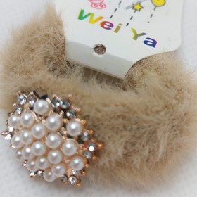 تصویر کش مو نگینی - کرم 