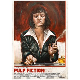 تصویر متال پوستر مستر پیکد طرح پوستر فیلم Pulp Fiction کد PCD-MB1108 