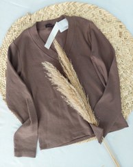 تصویر بلوز کبریتی آستین بلند زنانه 