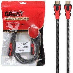 تصویر کابل 5 متری HDMI برند HD GREAT 
