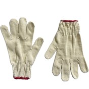 تصویر دستکش بافتی - 50گرم سفید مشکی 