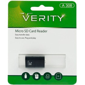 تصویر رم ریدر تک کاره Verity A308 ا Verity A308 MicroSD card reader Verity A308 MicroSD card reader