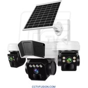 تصویر دوربین مداربسته سولار سیمکارتی اوکم مدل TL3 با ۳ لنز ۱۵ مگاپیکسل 