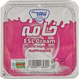 تصویر خامه نیم چرب ساده پگاه 100 گرم 