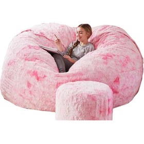 تصویر مبل شنی زیر پایی دار کد beanbag 56643