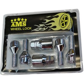 تصویر پیچ قفل دزدگیر پژو 12*1.25 رینگ اسپورت 