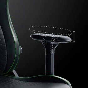 تصویر صندلی گیمینگ ریزر ISKUR V2 BLACK Razer Iskur V2 Black Gaming Chair with Adaptive Lumbar Support