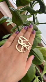 تصویر انگشتر برنج‌ دستساز ا Handmade brass ring Handmade brass ring