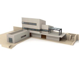 تصویر مدل کامل سه بعدی خانه ۰۱۵ 