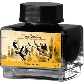 تصویر جوهر خودنویس رنگ Bruce Yellow پیرکاردین Pierrecardin Bruce Yellow 50 ml Ink Bottle