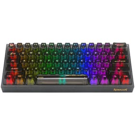 تصویر کیبورد گیمینگ ردراگون مدل K617 CTB RGB با سیم مشکی 