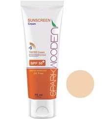 تصویر کرم ضد آفتاب SPF50 رنگ پوست 005 اسپارک وودن 