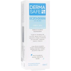 تصویر لوسیون مرطوب کننده درماسیف اگزودرم پوست های بسیار خشک حاوی 20% اوره حجم 40 میلی لیتر DermaSafe Eczo Derm Lotion Urea 20% For Very dry skin 40ml