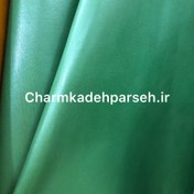 تصویر چرم طبیعی بزی - یک فوت / سبز 