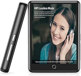 تصویر پخش کننده MP3 48 گیگابایتی با بلوتوث 5.1،2.8 اینچی پخش کننده MP4 تمام لمسی با بلندگو، پخش کننده موسیقی MP3 صدای بدون افت قابل حمل HiFi با رادیو FM، ضبط صدا، کتاب الکترونیکی، بازوبند، پشتیبانی تا 128 گیگابایت - ارسال 20 روز کاری ا 48GB MP3 Player with Bluetooth 5.1,2.8'' Full Touch Screen MP4 Player with Speaker,Portable HiFi Lossless Sound MP3 Music Player with FM Radio, Voice Recorder,E-Book,Armband,Support up to 128GB 48GB MP3 Player with Bluetooth 5.1,2.8'' Full Touch Screen MP4 Player with Speaker,Portable HiFi Lossless Sound MP3 Music Player with FM Radio, Voice Recorder,E-Book,Armband,Support up to 128GB