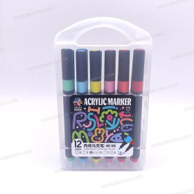 تصویر ماژیک رنگ آمیزی ۱۲ رنگ اکریلیک 