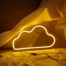 تصویر چراغ نئونی مدل ابر کد N2 