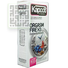 تصویر کاندوم کاپوت مدل Orgasm Fire X3 بسته 12 عددی ا Kapoot Orgasm Fire X3 Condoms 12PSC Kapoot Orgasm Fire X3 Condoms 12PSC