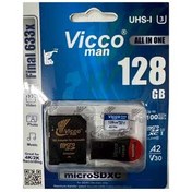 تصویر کارت حافظه 128 گیگابایت ویکومن مدل Final 633X viccoman Final 633X model 128 GB memory card