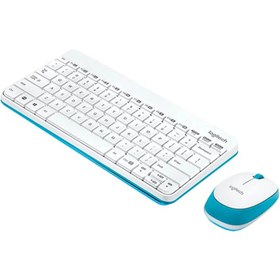 تصویر کیبرد موس بی سیم لاجیتک MK245 Nano سفید با حروف فارسی Logitech MK2405NANO Mouse and Keyboard Combo Black White