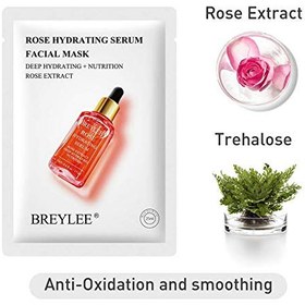 تصویر ماسک ورقه ای گل رز بریلی ا Breylee Rose Hydrating Facial Mask Breylee Rose Hydrating Facial Mask