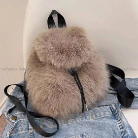 تصویر کیف و کوله خز مدل تدی 