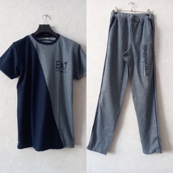 تصویر ست تیشرت و شلوار مردانه سایز XL کد MRD01S1 