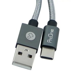 تصویر کابل تبدیل USB به USB-C پرووان مدل PCC185 طول 2 متر کابل تبدیل