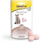 تصویر قرص تقویت کننده پوست و مو گربه جیم کت وزن 40 گرم GIM CAT skin and coat tabs 40gr