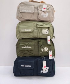 تصویر کیف ورزشی جا کفشی دار دو جیب کرم خاکی 