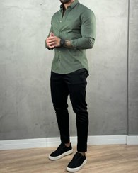 تصویر شلوار کتان مشکی مردانه مدل ۱۴۰۴ 