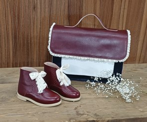 تصویر کوله بچگانه دریا مدل مهر _ چرم طبیعی 