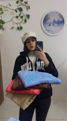 تصویر سویشرت کلاهدار زیپ دار - ابی 