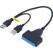 تصویر تبدیل کابل هارد USB3.0 TO SATA برند ROYAL رویال مشکی 