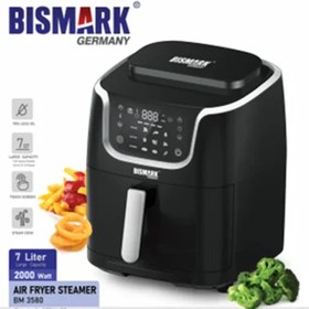 تصویر سرخ کن 7 لیتر با بخارپز بیسمارک مدل BM3580 bismark BM3580 air fryer