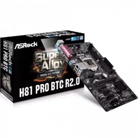 تصویر مادربرد Asrock DDR3 مدل H81 Pro BTC R2.0 H81 Pro BTC R2.0 LGA 1150 Motherboard