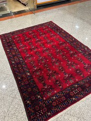 تصویر فرش دستباف 6متری آنتیک تمام پشم نقش گلدانی با رنگ گیاهی کد0500238 Handmade 6m Antique rug,All wool,The pot design,Organic dyes,Code 0500238