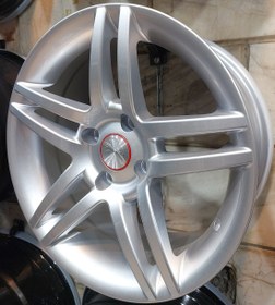 تصویر رینگ اسپرت سایز ۱۵ (۱۰۸×۴) استرامبولی نقره‌ای اروند Sport wheel size 15" (4×108) Esteramboli silver Arvand