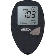 تصویر دستگاه تست قند خون گلوکو داکتر + 25 عدد نوار و 10 عدد سوزن Gluco Dr glucometer