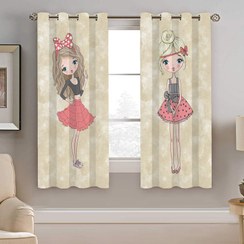 تصویر پرده نیروانا طرح عروسک دخترونه مدل مخمل کد 4000 سایز 140×200 سانتی متر 