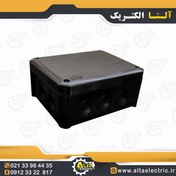 تصویر جعبه تقسیم روکار پلاستیکی سهند 20×15 رنگ مشکی 