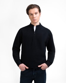 تصویر پلیور مردانه نیم زیپ کد M1102 